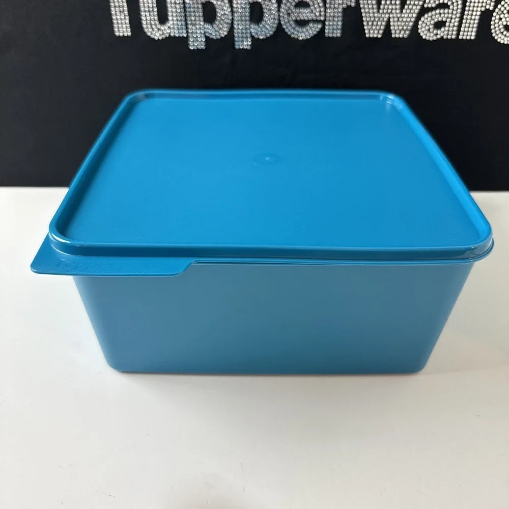 Tupperware Basic Fridge Tab Container 5L / 19 Cup Keep Tabs Aquamarine Blue new.